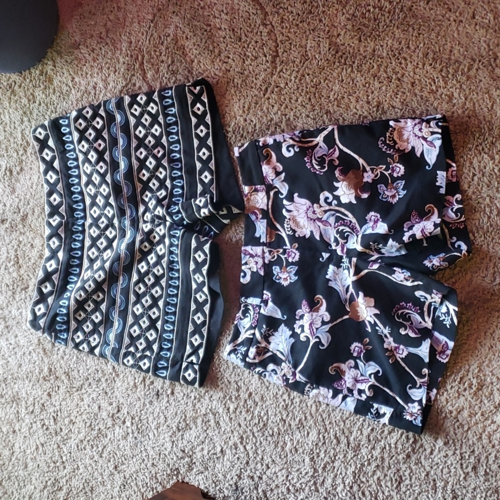 2 pair White House Black Market The 5" Short.  Size 4
